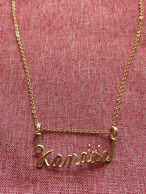 VINTAGE WIRE NAME PERSONALIZED KANDITA CURSIVE NAME NECKLACE